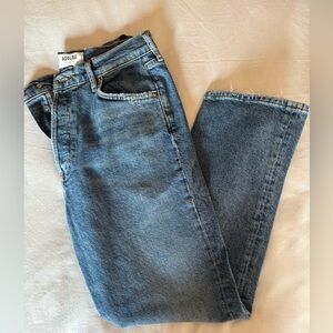 New AGOLDE Riley straight crop jean